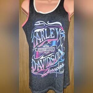 Harley-Davidson Tank Top  Medium Kona Hawaii Big Island Motorcycle  Graphic M